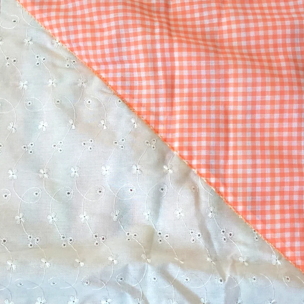 Vintage Handmade Child's Comforter Quilt or Picnic Blanket for Summer